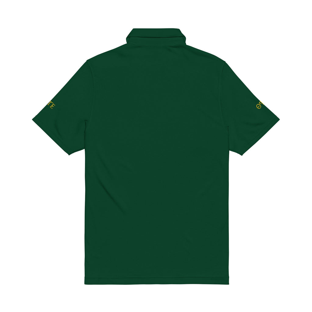 Men's White Embroidered Polo Shirt – Gold Crest Under Armour