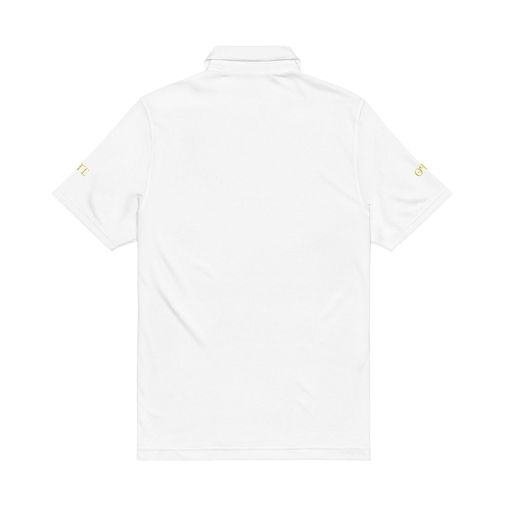 Men's White Embroidered Polo Shirt – Gold Crest Under Armour