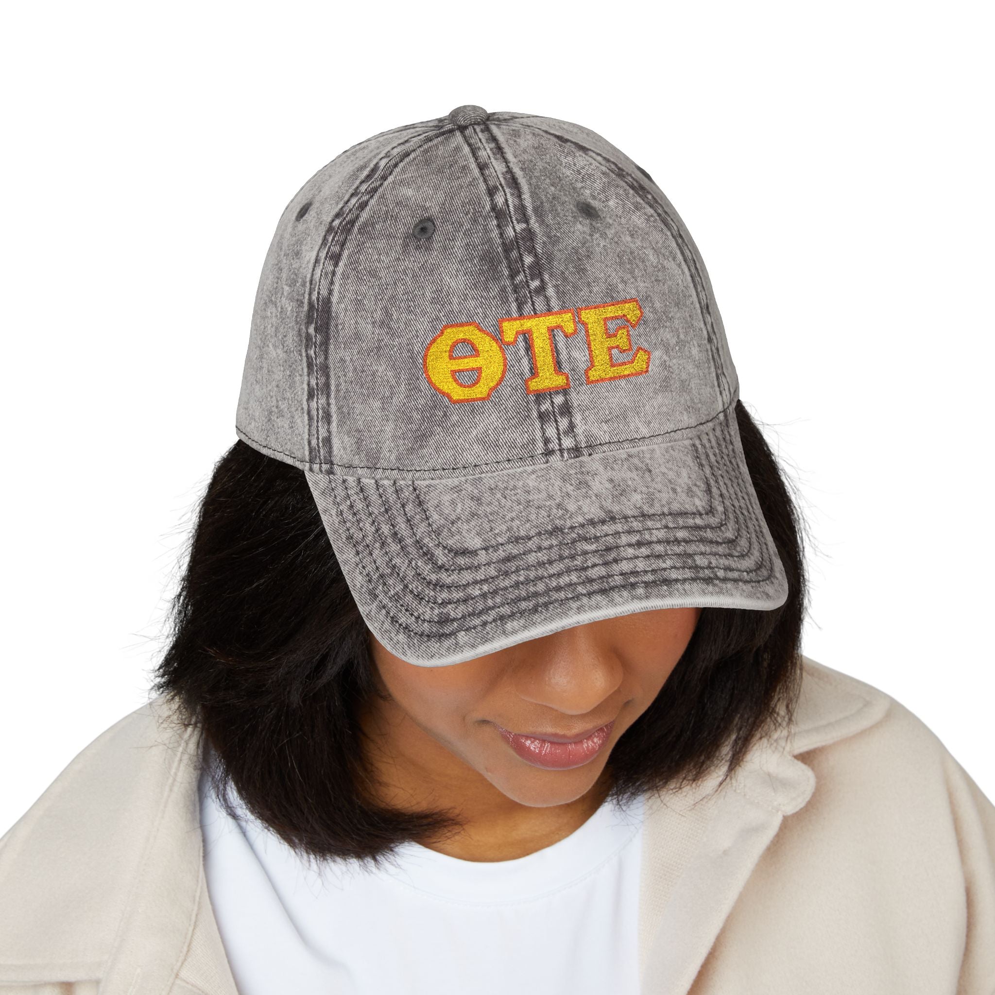 ΘΤΕ Distressed Baseball Hat