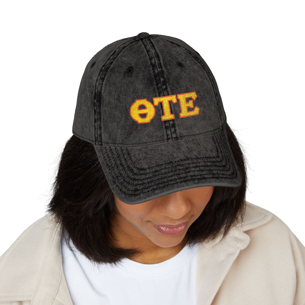 ΘΤΕ Distressed Baseball Hat